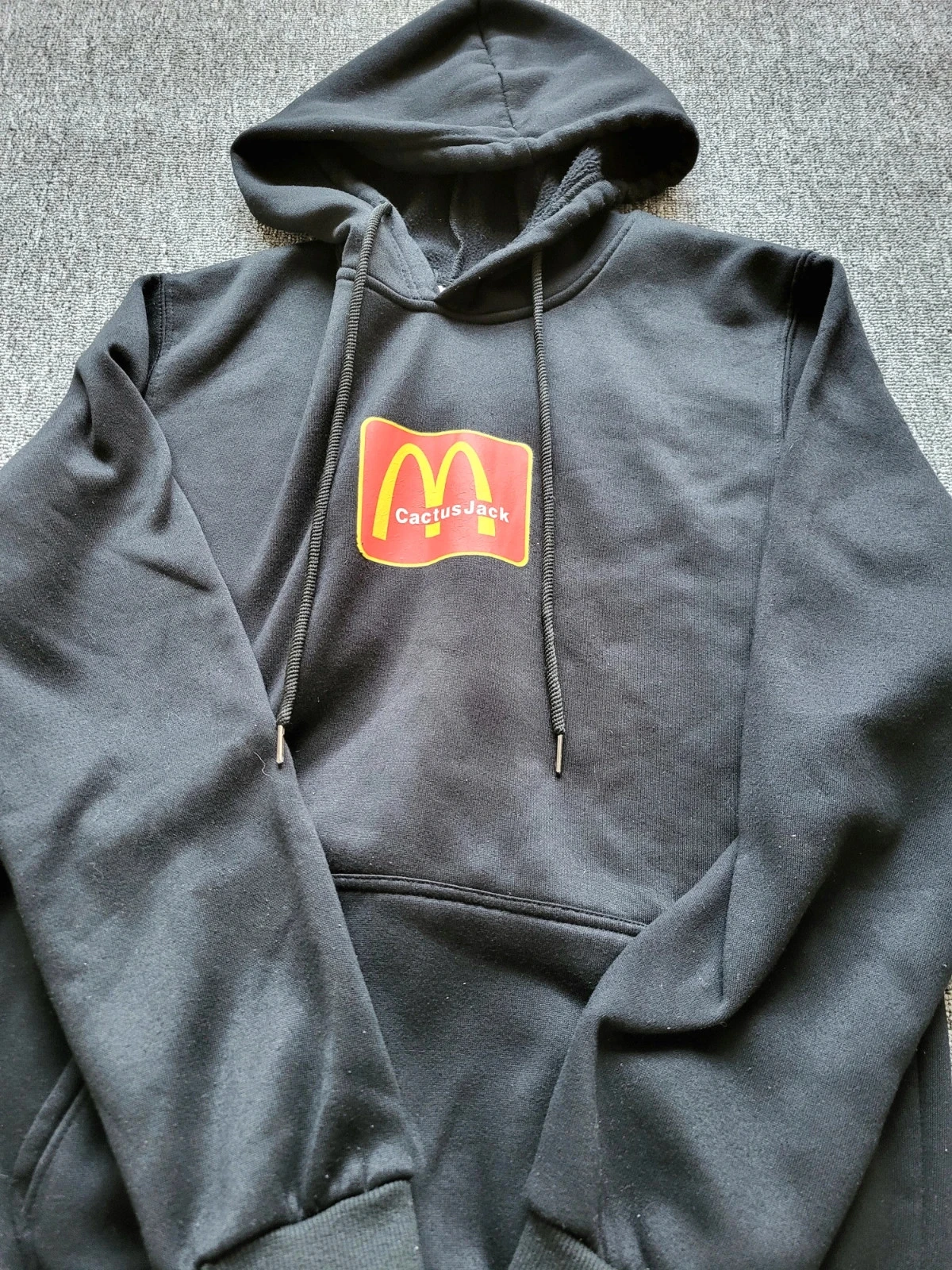 capuz cactus jack x mcdonald's preto moletom com capuz travis scott rap us – photo 6